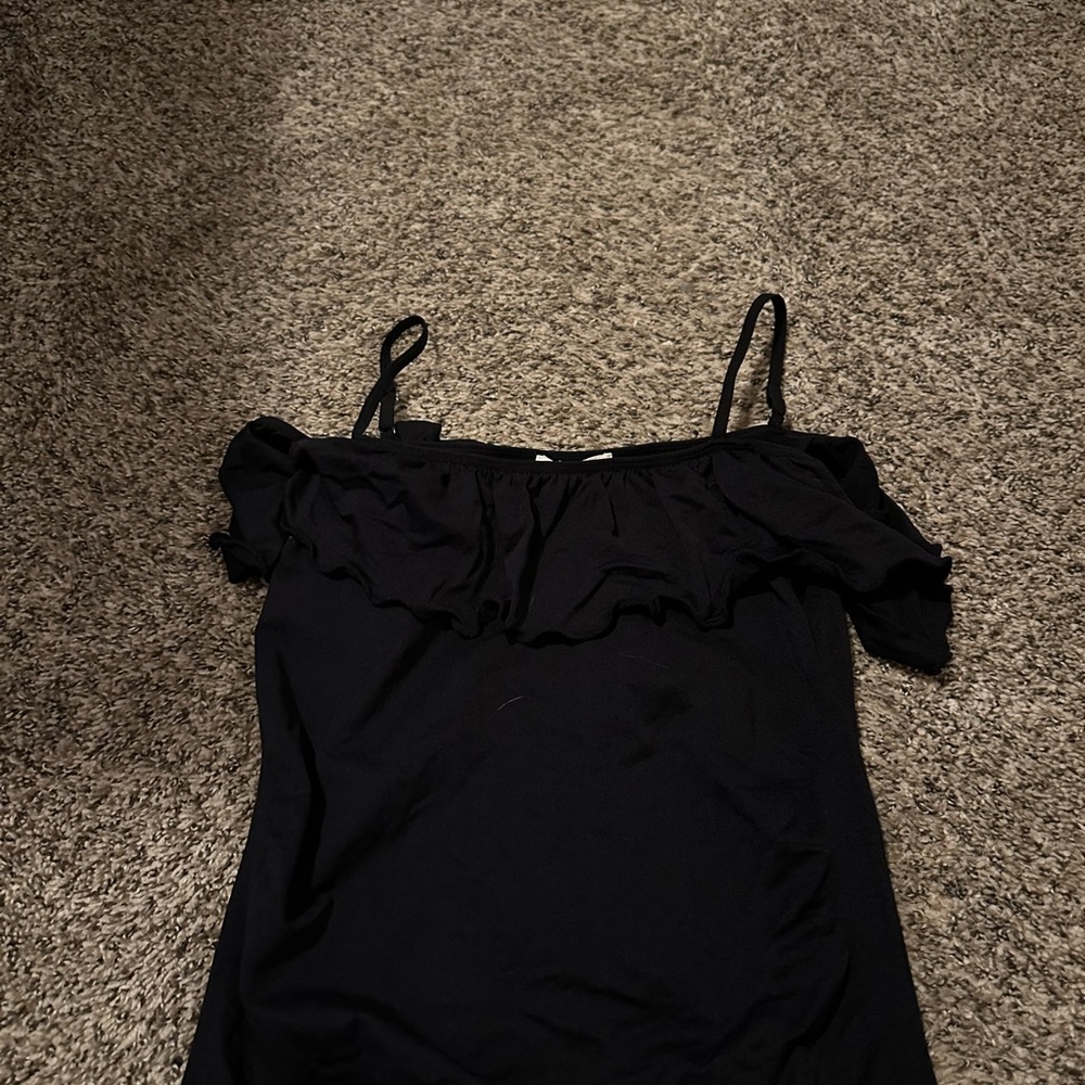Black tank top